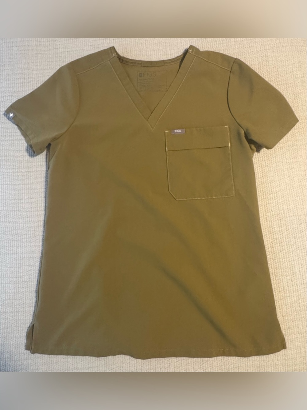 FIGS Moss/Olive Sage Green Scrub Top and Bottom